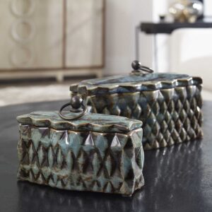 Uttermost Neelab Ceramic Containers Set/2 19618 vancouver