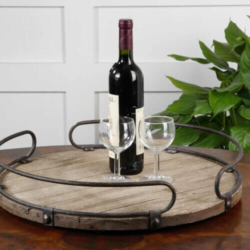 Uttermost Acela Round Wine Tray 19727 mississauga