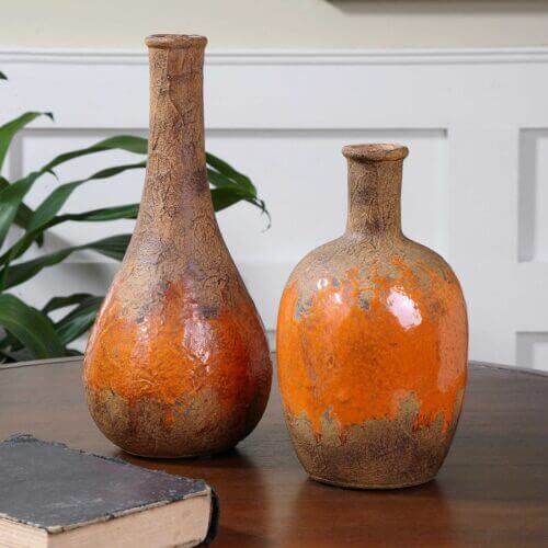 Uttermost Kadam Ceramic Vases S/2 19825 collingwood