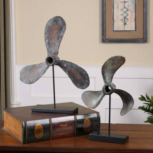 Uttermost Propellers Rust Sculptures S/2 19947 montreal
