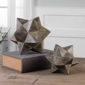 Uttermost Geometric Stars Concrete Sculpture Set/2 20109 halifax