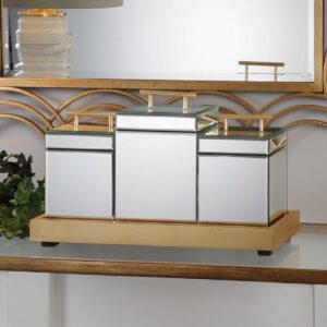 Uttermost Faustina Mirrored Boxes And Tray S/4 20131 edmonton