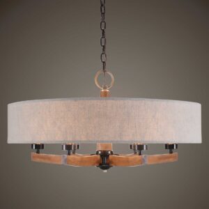 Uttermost Woodall 6 Light Drum Chandelier 21331 fredericton
