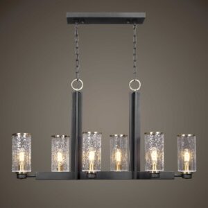 Uttermost Jarsdel 6 Light Industrial Island Light 21333 guelph