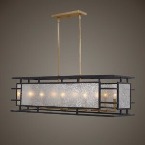 Uttermost Holmes 8 Light Linear Chandelier 21343 edmonton