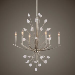 Uttermost Juliette 6 Light Silver Chandelier 21345 ottawa