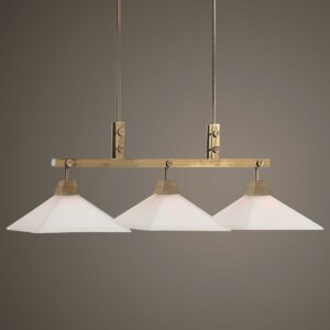 Uttermost Brookdale Industrial 3 Light Linear Chandelier 21346 quebec city