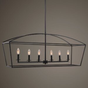 Uttermost Clayton 6 Light Linear Chandelier 21348 fredericton
