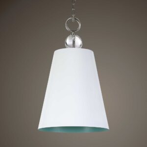 Uttermost Delray White 1 Light Pendant 21515 quecbec city
