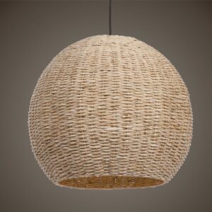 Uttermost Seagrass 1 Light Dome Pendant 21536 oakville