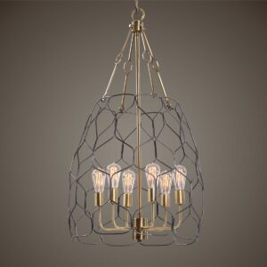 Uttermost Halstead 6 Light Farmhouse Pendant 21537 vancouver