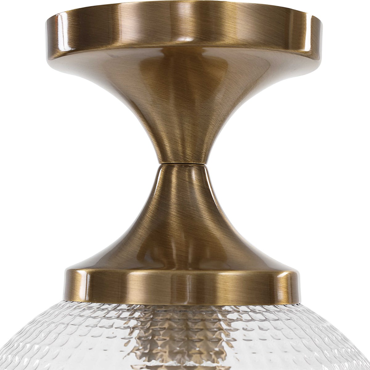 Uttermost Bolla 1 Light Pattern Glass Semi Flush Mount 22282 ottawa