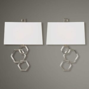 Uttermost Deseret Nickel 2 Light Sconce S/2 22545 guelph