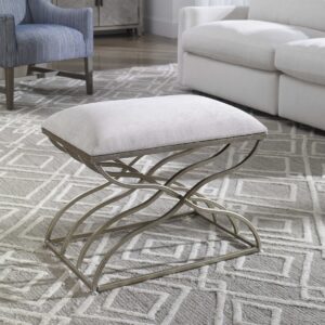 Uttermost Shea Satin Nickel Small Bench 23091 toronto