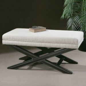Uttermost Viera White Bench 23099 mississauga