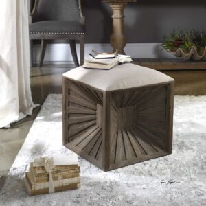 Uttermost Jia Wooden Ottoman 23131 quebec city