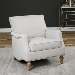 Uttermost Armstead Antique White Armchair 23291 montreal