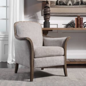 Uttermost Brittoney Taupe Armchair 23369 calgary