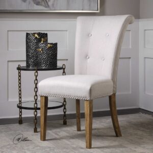 Uttermost Lucasse Oatmeal Dining Chair 23374 regina