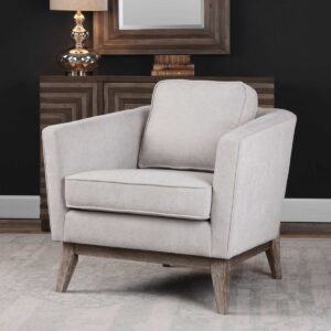 Uttermost Varner Beige Linen Accent Chair 23393 mississauga