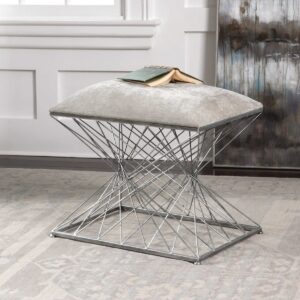 Uttermost Zelia Silver Accent Stool 23410 toronto