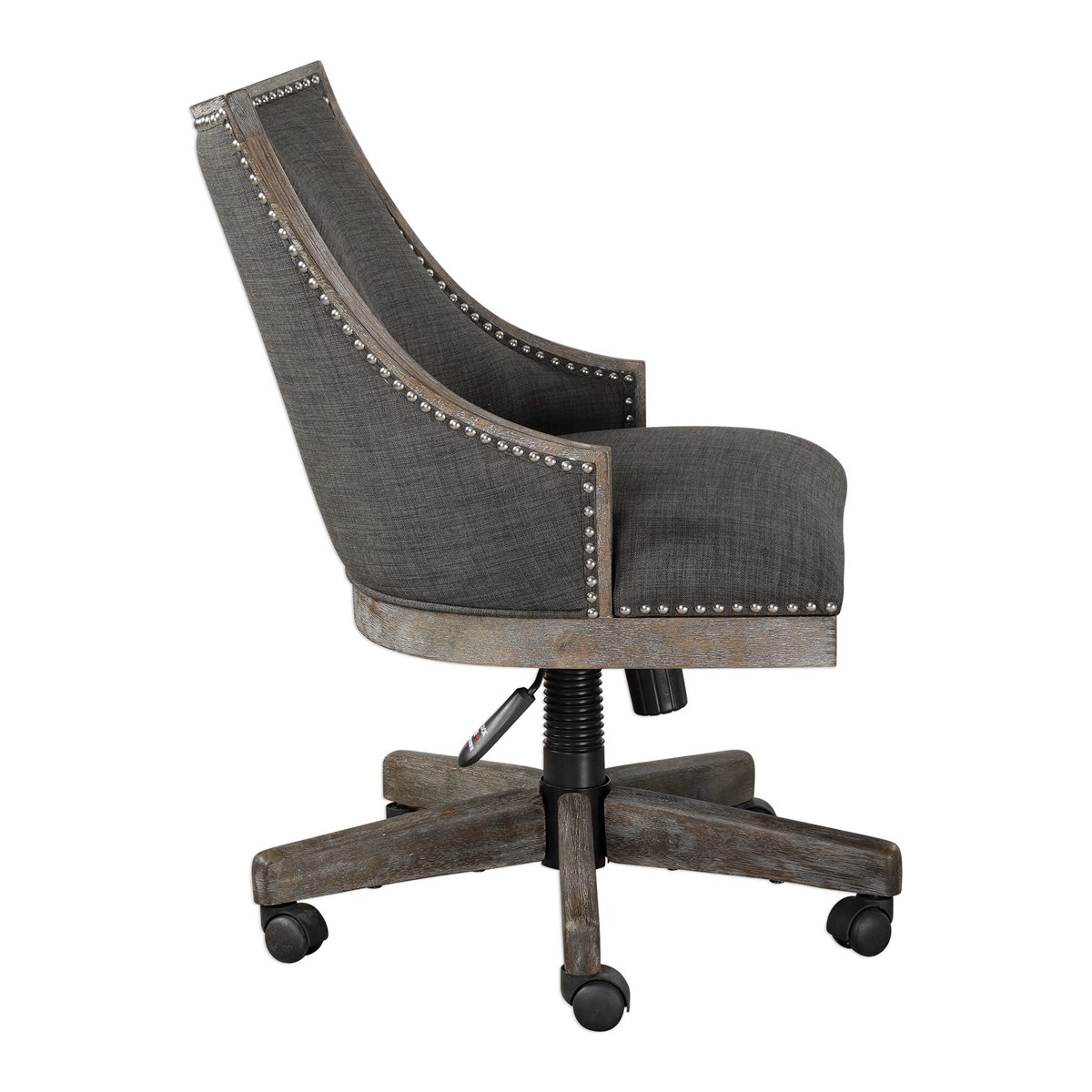 Uttermost Aidrian Charcoal Desk Chair 23431 ottawa