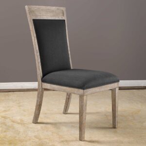 Uttermost Encore Dark Gray Armless Chair 23440 oakville