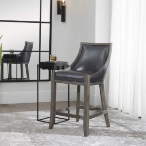 Uttermost Elowen Leather Counter Stool 23465 collingwood