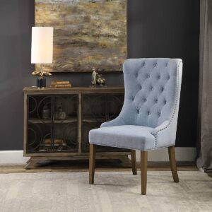 Uttermost Rioni Tufted Wing Chair 23473 brampton