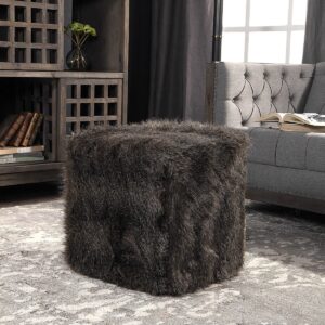 Uttermost Jayna Fur Ottoman 23474 quebec city