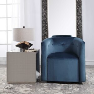 Uttermost Mallorie Blue Swivel Chair 23491 montreal