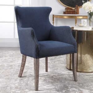 Uttermost Yareena Blue Wing Chair 23499 oakville