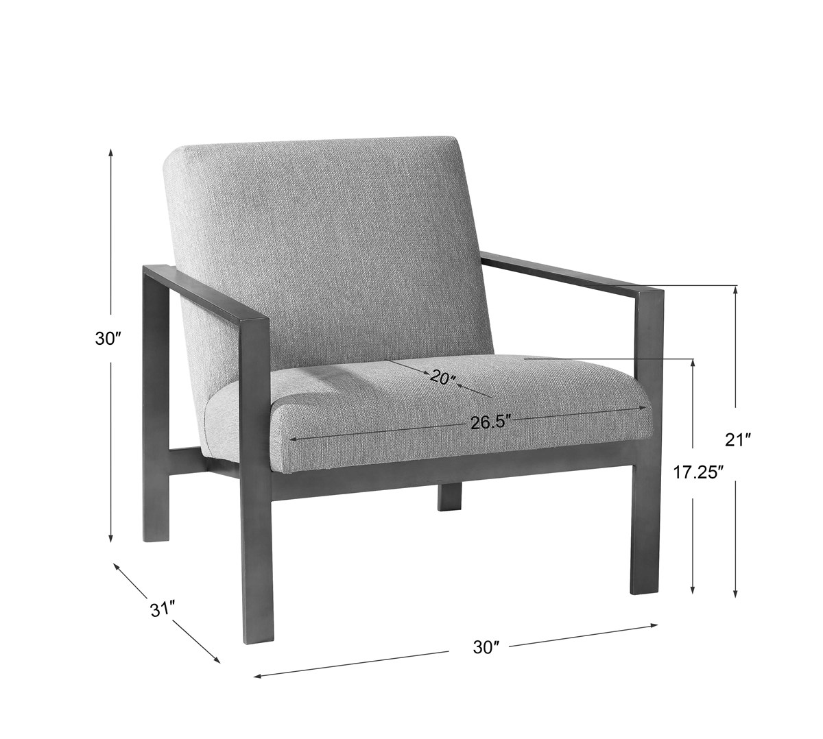 Uttermost Wills Contemporary Accent Chair 23525 winnipeg