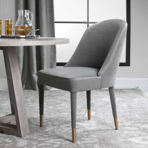 Uttermost Brie Armless Chair Gray Set Of 2 23555-2 FREDERICTON
