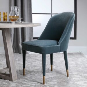 Uttermost Brie Armless Chair Blue Set Of 2 23556-2 calgary