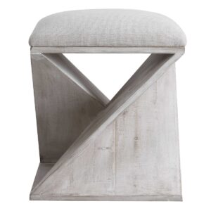 Uttermost Benue Gray Ottoman 23559 ottawa