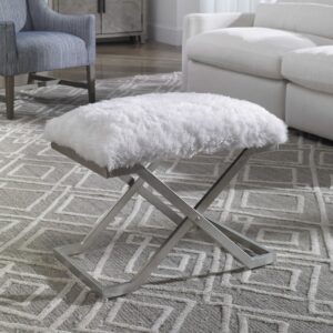 Uttermost Farran Silver Small Bench 23564 fredericton