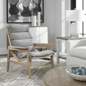 Uttermost Isola Oak Accent Chair 23576 halifax