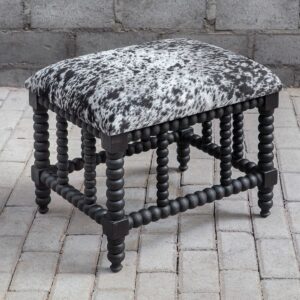 Uttermost Rancho Faux Cow Hide Small Bench 23589 quebec city