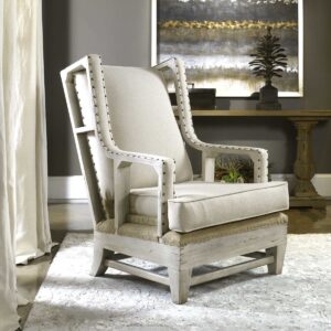 Uttermost Schafer Linen Armchair 23615 regina
