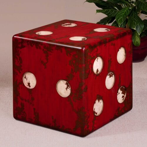 Uttermost Dice Red Accent Table 24168 toronto
