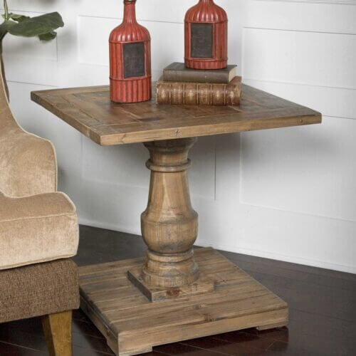 Uttermost Stratford Pedestal End Table 24252 quebec city