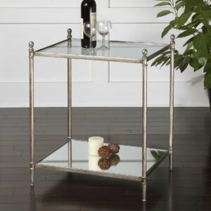 Uttermost Gannon Mirrored Glass End Table 24282