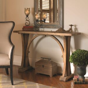 Uttermost Genessis Reclaimed Wood Console Table 24302 burlington