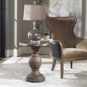 Uttermost Blythe Wooden SideTable 24491 brampton