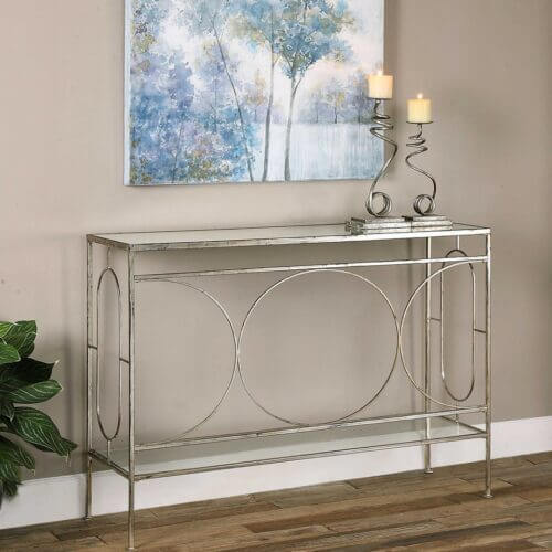 Uttermost Luano Silver Console Table 24541 quebec city