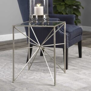 Uttermost Silvana Silver Side Table 24631 edmonton