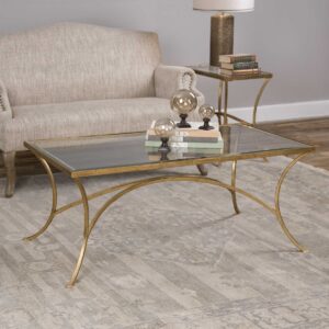 Uttermost Alayna Gold Coffee Table 24639 fredericton