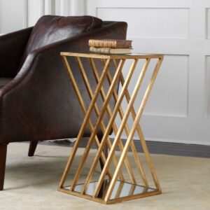 Uttermost Janina Gold Dimensional Accent Table 24723 toronto