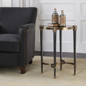 Uttermost Thora Brushed Black Accent Table 24731 mississauga